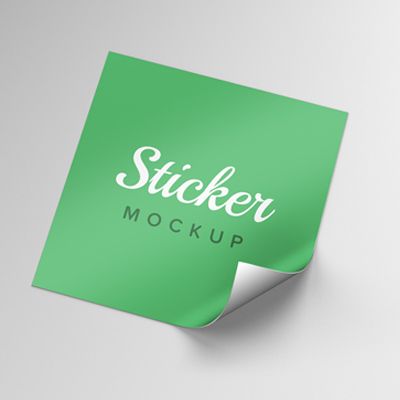 Square stickers