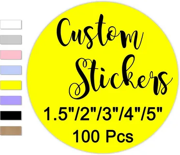 Custom round stickers