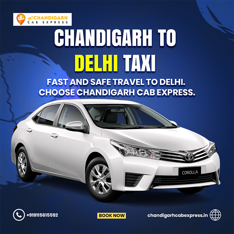 Chandigarh to Delhi Cab
