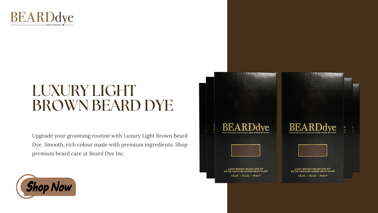 Luxury light Brown Beard Dye