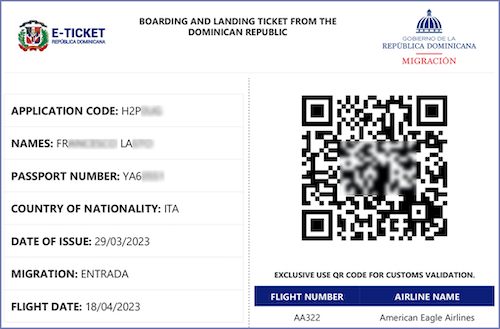 eticket dominican republic