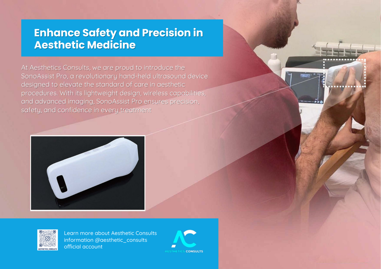 portable handheld ultrasound device