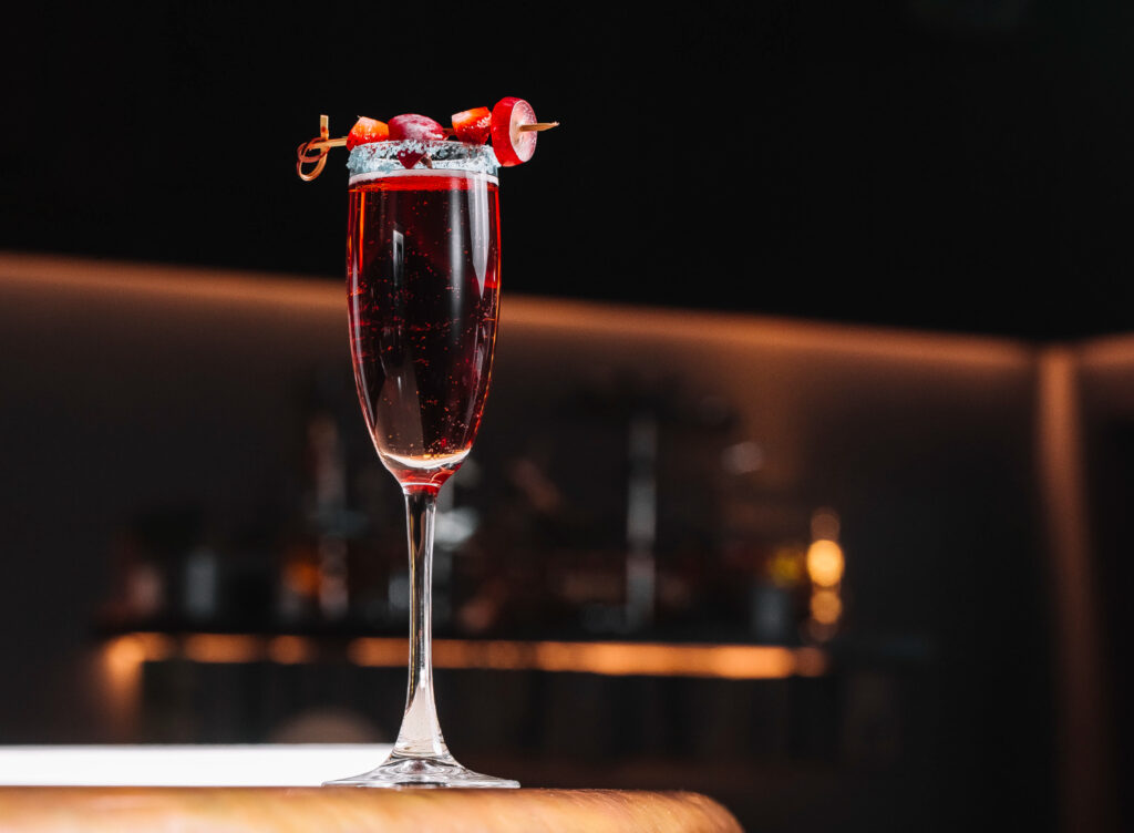 Red sparkling wine
