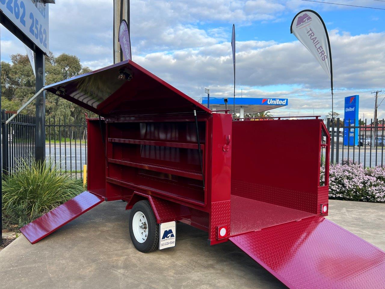 Ride-on mower trailer