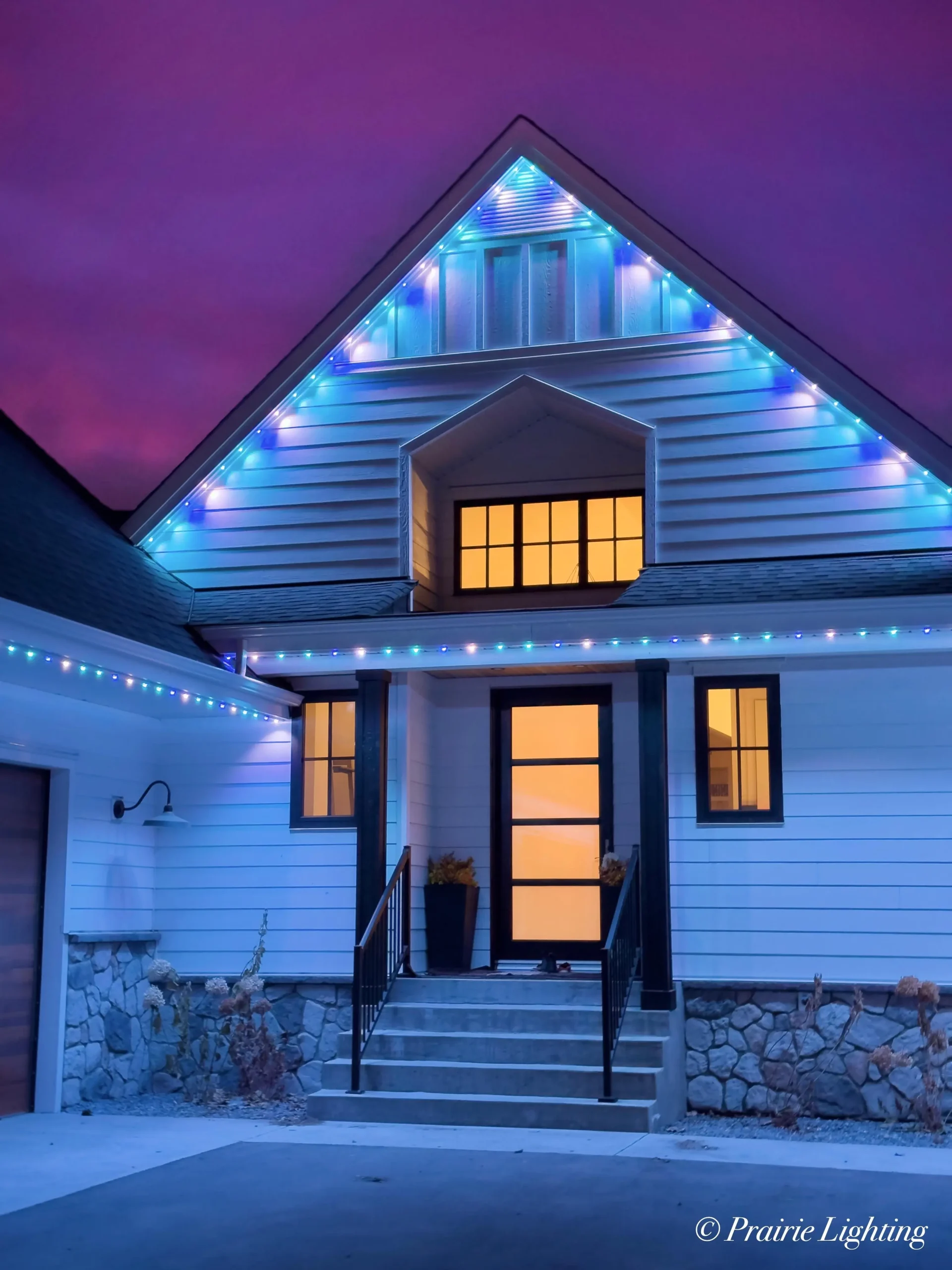 outdoor Christmas lights in Calgary