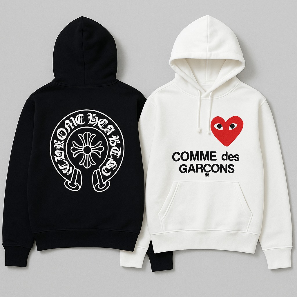 Holiday Outfit Ideas: Chrome Hearts Hoodies Paired With Comme des Garçons Pieces