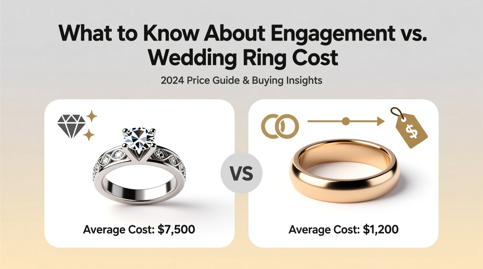 What to Know About Engagement vs. Wedding Ring Cost