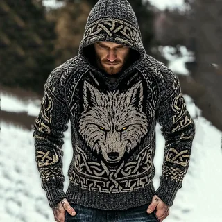 custom knitted hoodie