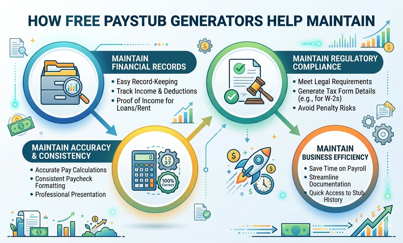How Paystub Generator Free Tools Help Maintain Consistency