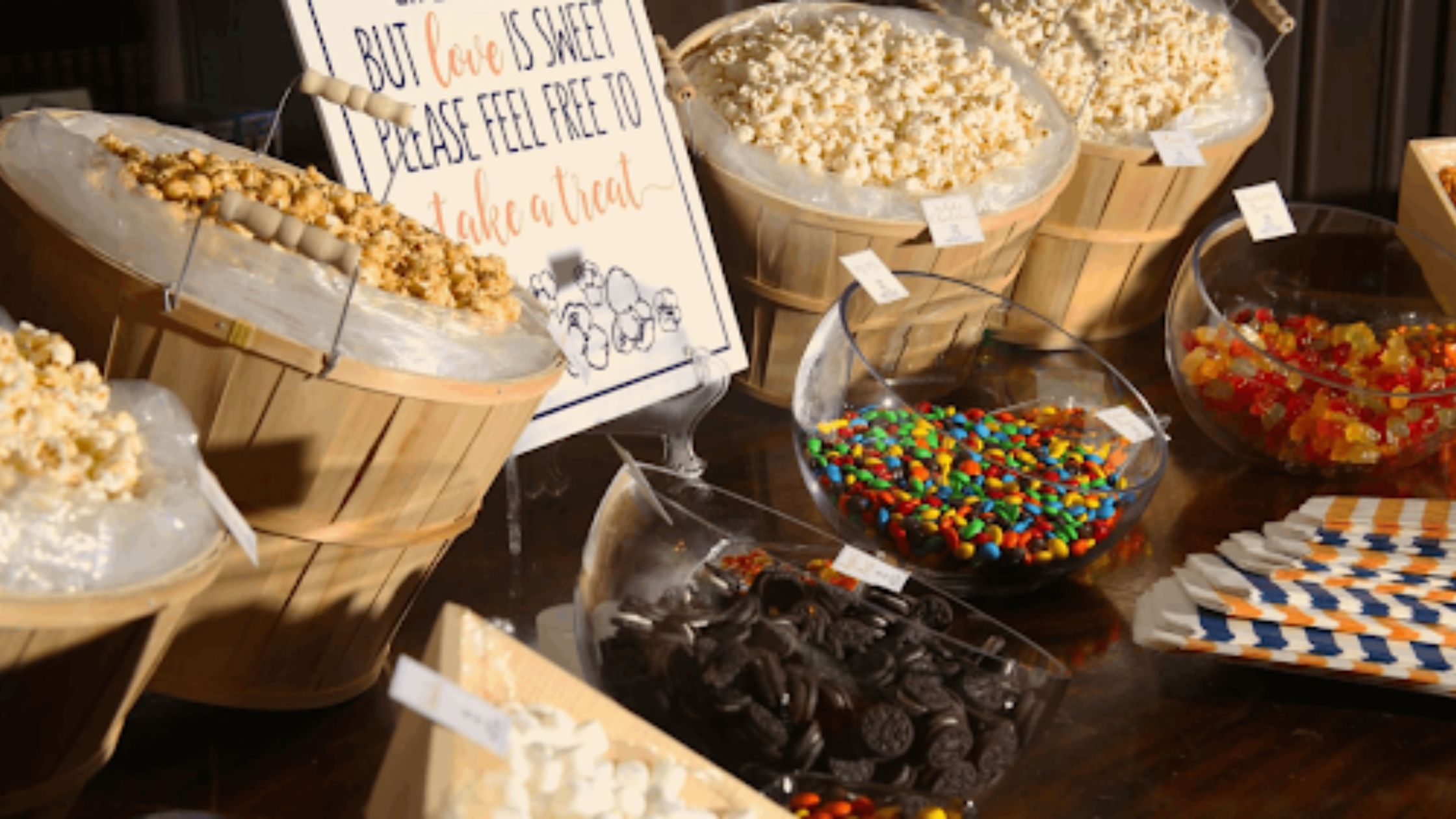 Candy and Popcorn Buffet