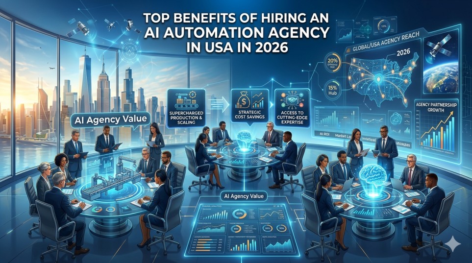 image of Top Benefits of Hiring an AI Automation Agency in USA in 2026