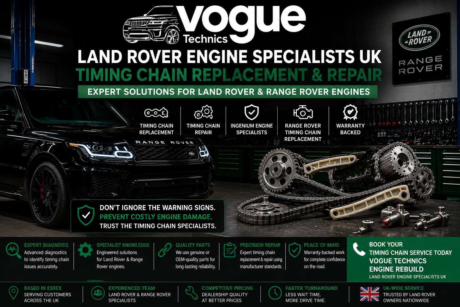 Land Rover engine specialists UK