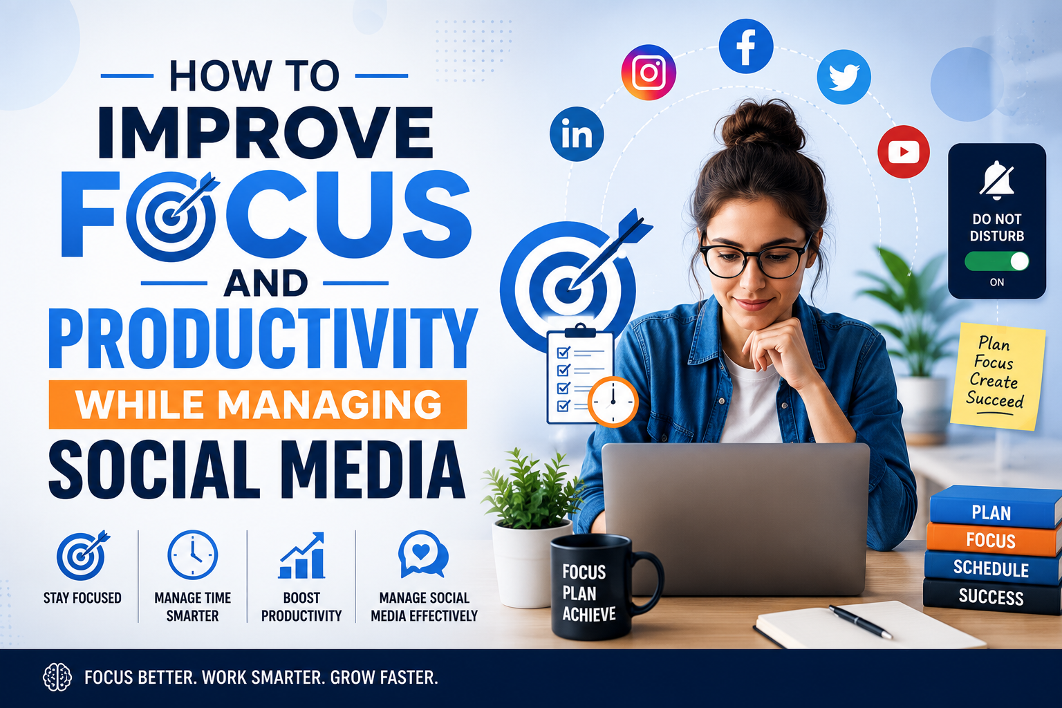 Image of How to Improve Focus and Productivity While Managing Social Media