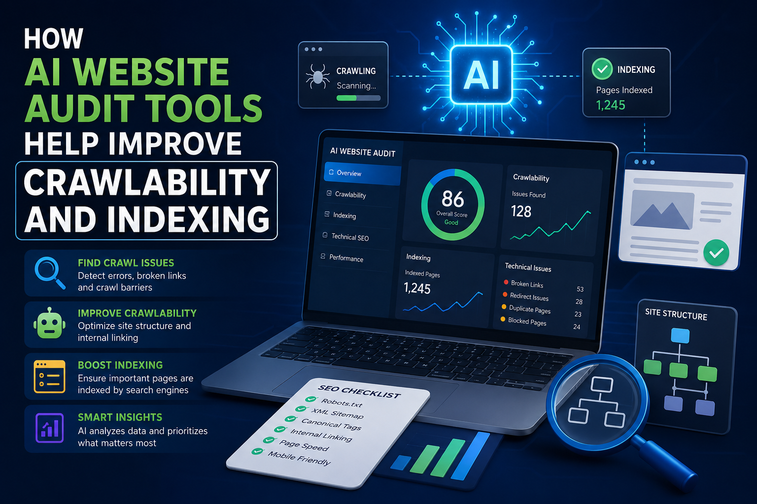 How AI Website Audit Tools Help Improve Crawlability and Indexing