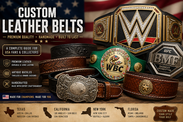 WWE Custom Leather Belts