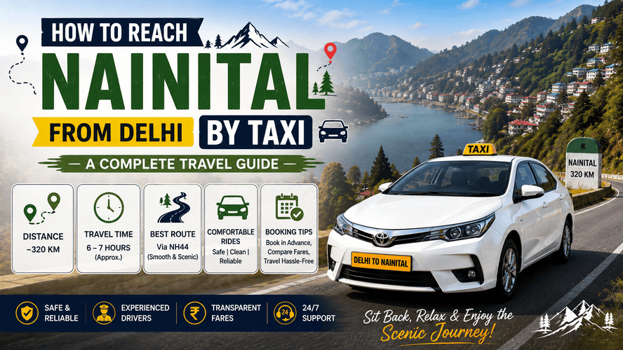 Delhi to Nanital Taxi
