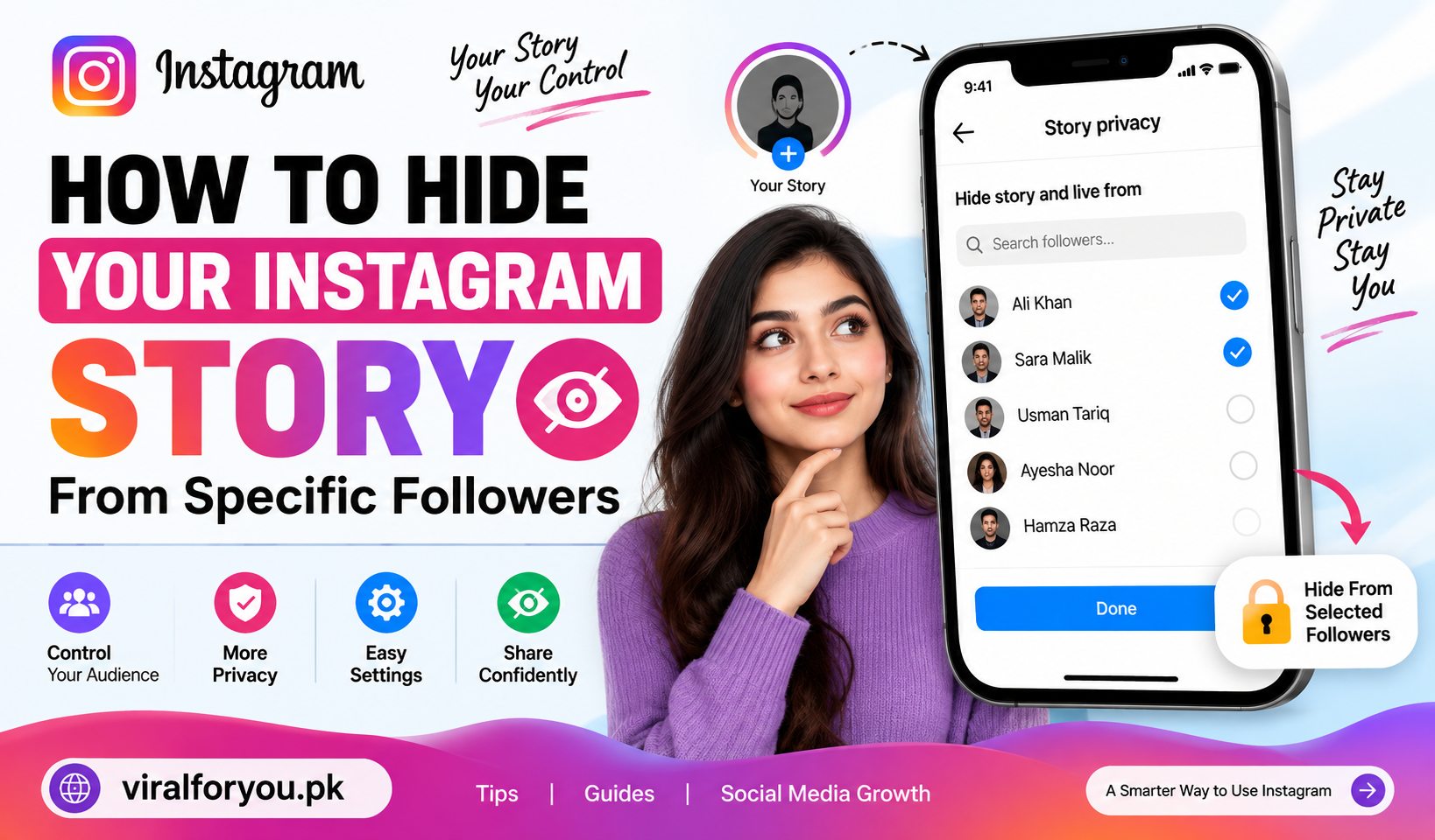 How to hide your Instagram Story from specific followers using Instagram privacy settings