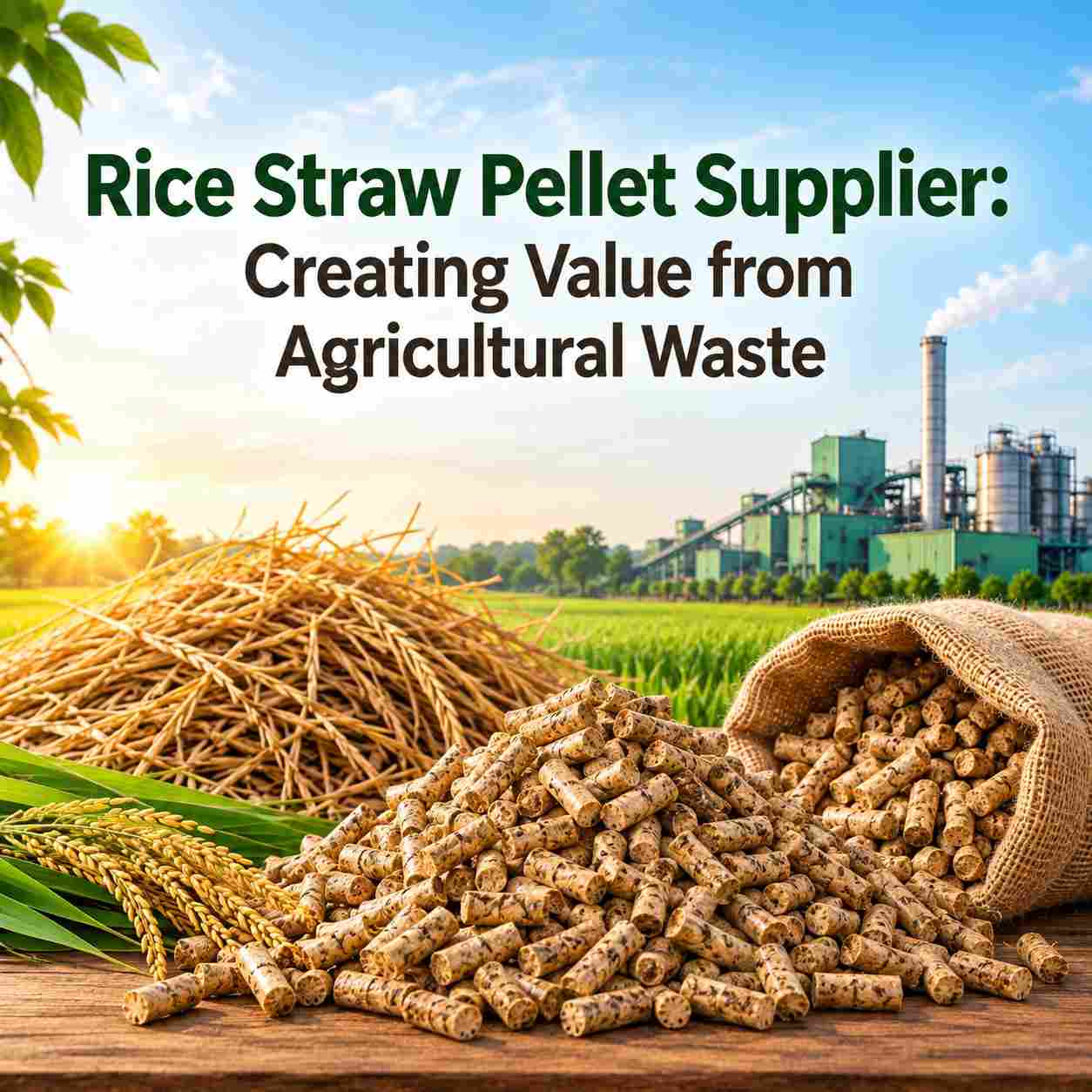Rice Straw Pellet Supplier