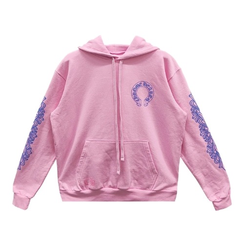 Chrome Hearts Horseshoe Pink Pullover Kapuzenpullover