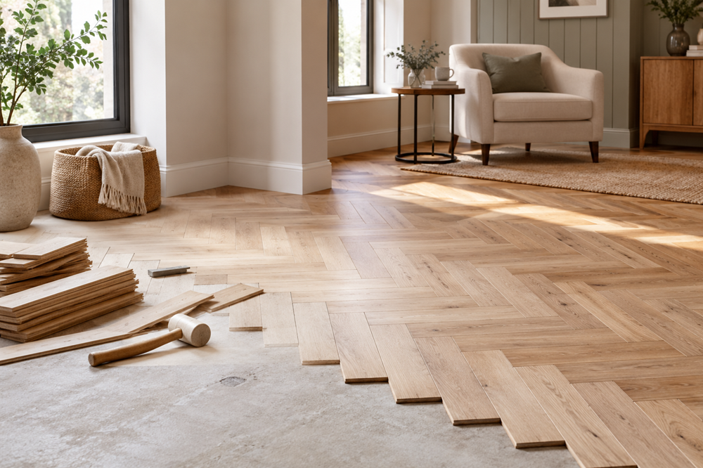 From Blank Canvas to Signature Floor The Case for Unfinished Parquet Flooring